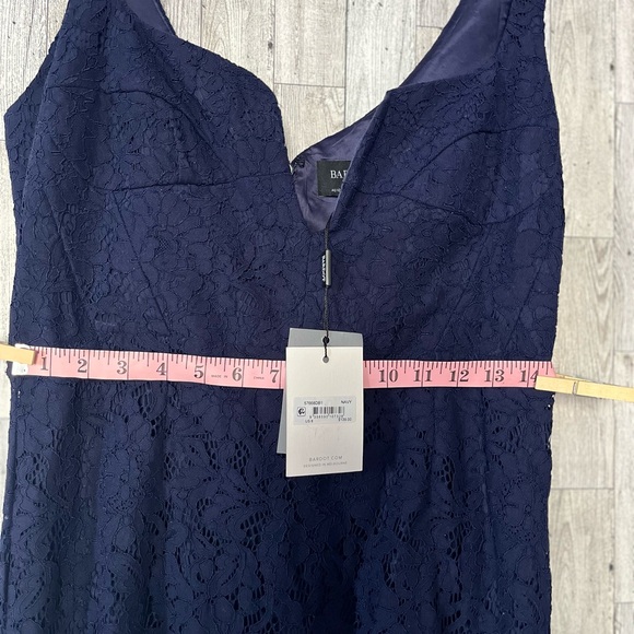 Bardot Womens Plunging Midi Semi-Formal Cocktail and Party Dress BHFO 0754 SZ L - Picture 7 of 11